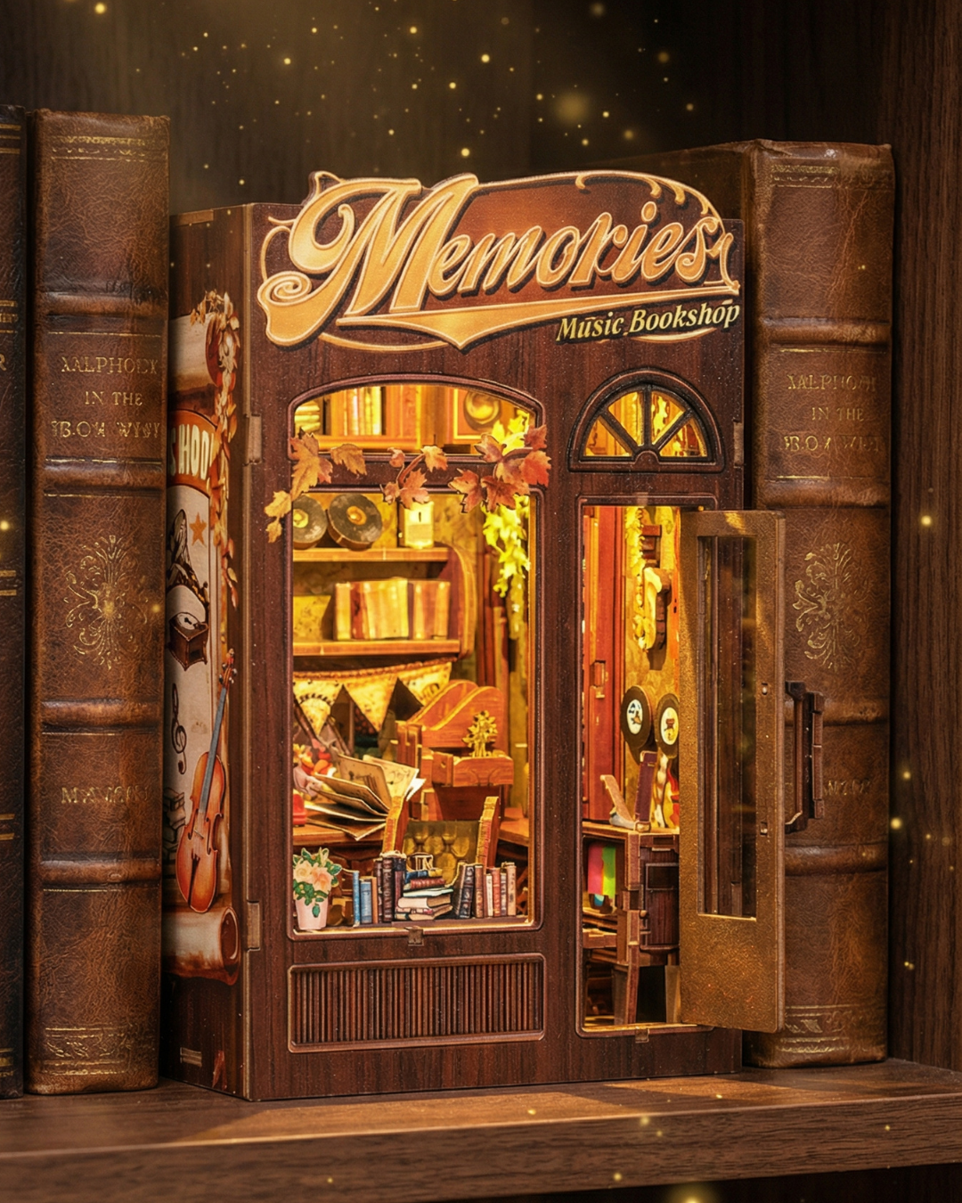 Melody Bookstore | DIY Musical Library Kit &amp; Nostalgic Bookshelf Insert